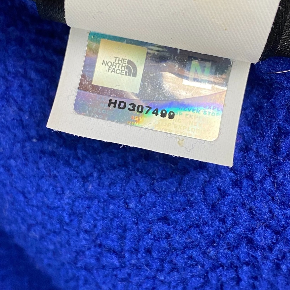 The North Face Polartec Denali Fleece Jacket Mens Large Full Zip cobalt blue - Picture 12 of 13